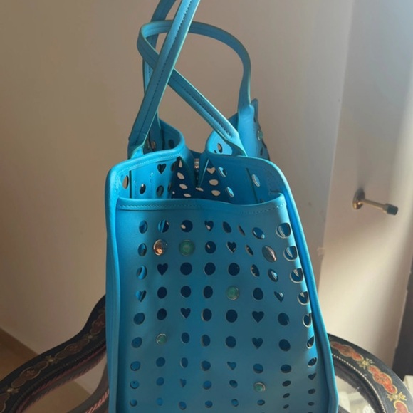 Love Moschino Vibrant Blue Heart Tote - Picture 7 of 14